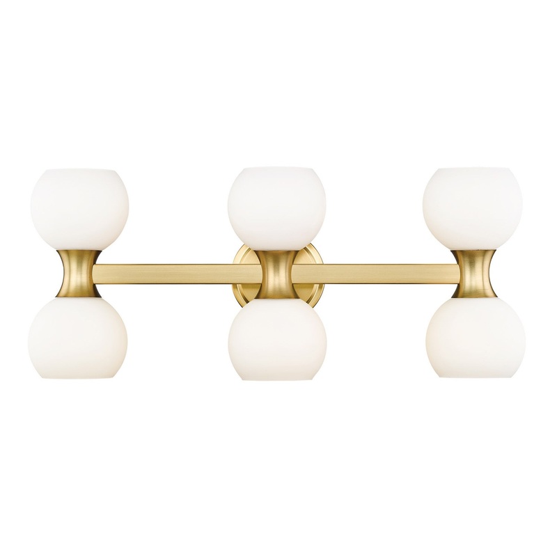 Z-Lite 494-6V-MGLD Artemis Six Light Vanity, Modern Gold