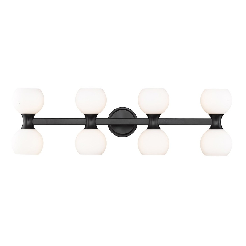 Z-Lite 494-8V-MB Artemis Eight Light Vanity, Matte Black