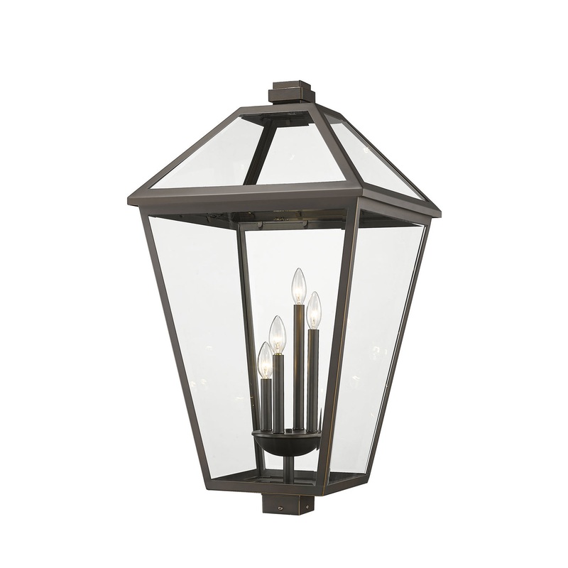 Z-Lite 579PHXLXS-ORB Talbot Four Light Outdoor Post Mount, Oil Rubbed Bronze