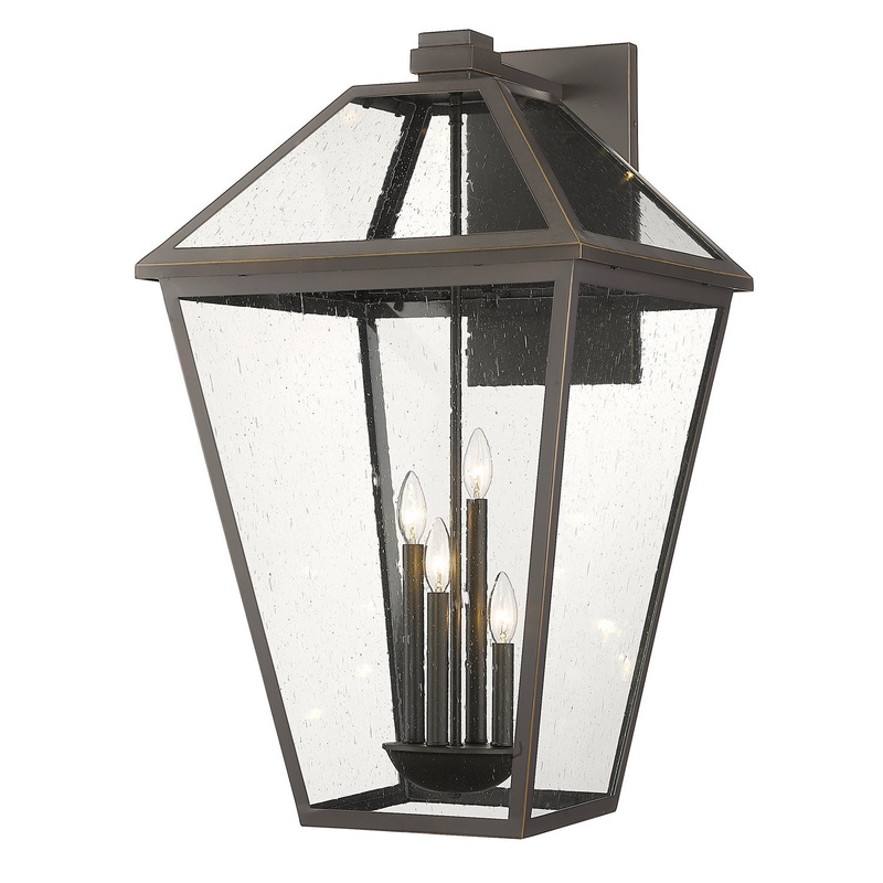 Z-Lite 579XLX-ORB Talbot Four Light Outdoor Wall Sconce, Oil Rubbed Bronze