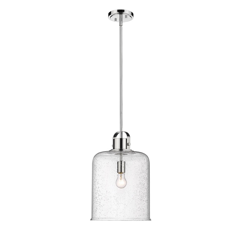 Z-Lite 340P12-CH Kinsley One Light Pendant, Chrome