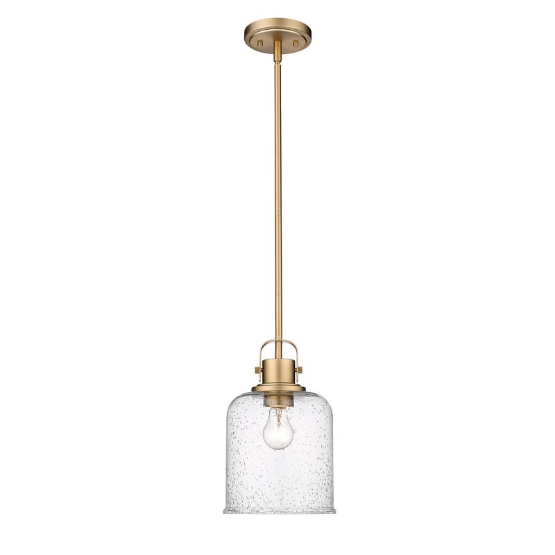 Z-Lite 340P8-HG Kinsley One Light Pendant, Heirloom Gold
