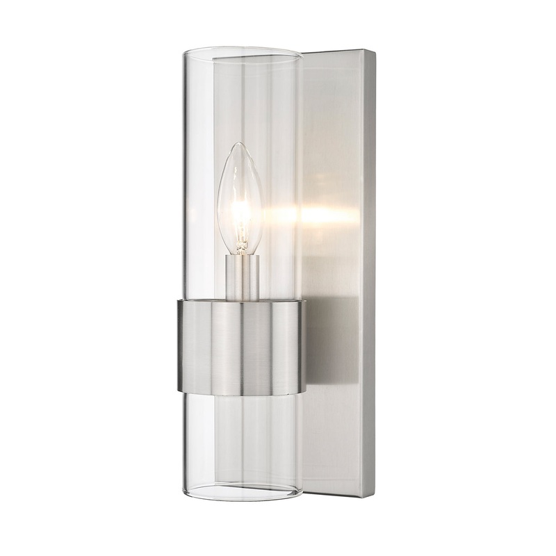 Z-Lite 343-1S-BN Lawson One Light Wall Sconce, Brushed Nickel