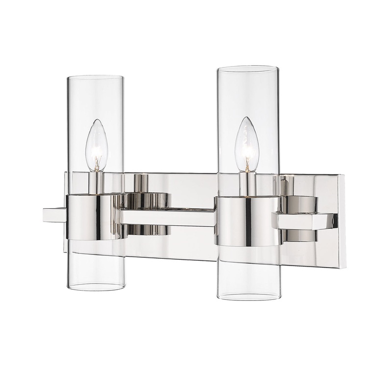 Z-Lite 343-2V-PN Lawson Two Light Vanity, Polished Nickel