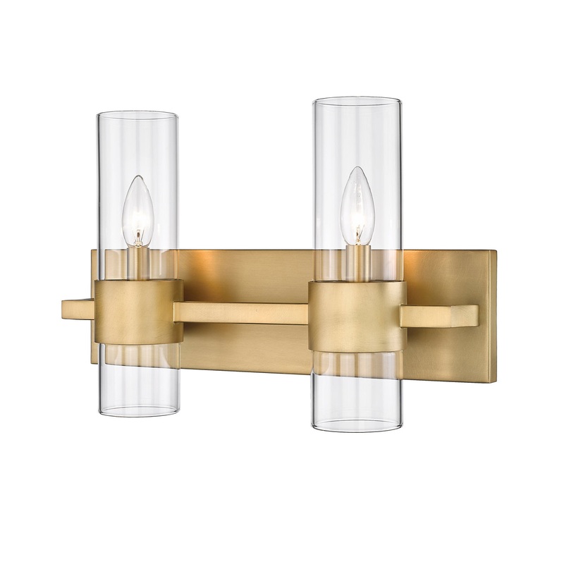 Z-Lite 343-2V-RB Lawson Two Light Vanity, Rubbed Brass