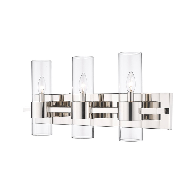 Z-Lite 343-3V-PN Lawson Three Light Vanity, Polished Nickel