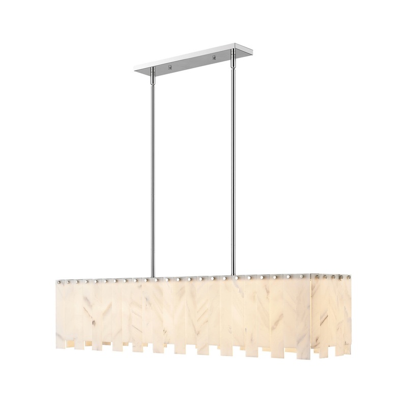 Z-Lite 345-49L-PN Viviana Seven Light Island Pendant, Polished Nickel
