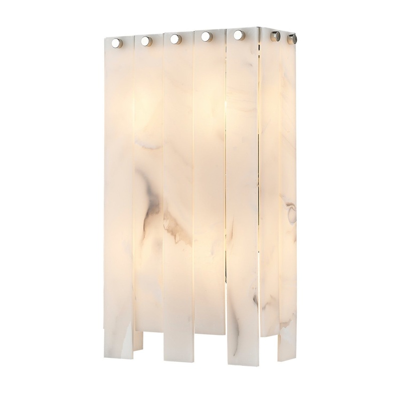 Z-Lite 345-4S-PN Viviana Four Light Wall Sconce, Polished Nickel