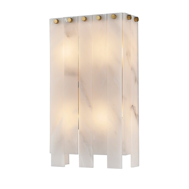 Z-Lite 345-4S-RB Viviana Four Light Wall Sconce, Rubbed Brass