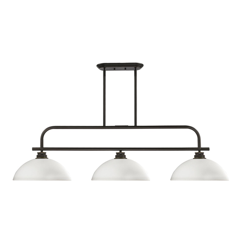 Z-Lite 437-3OB-DMO14 Annora Three Light Island Pendant, Olde Bronze