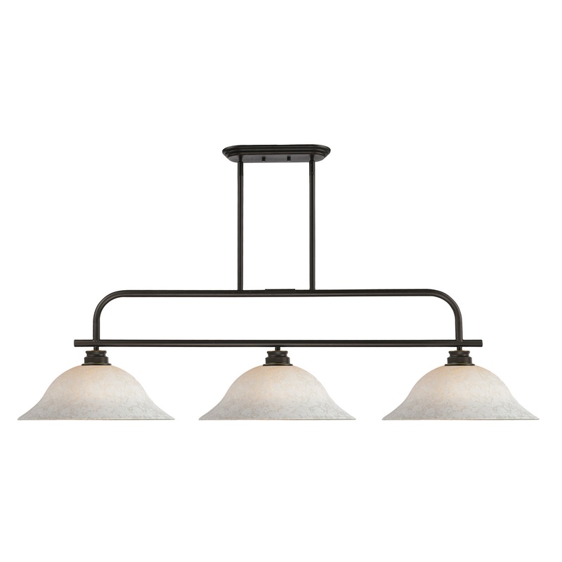 Z-Lite 437-3OB-WM16 Annora Three Light Island Pendant, Olde Bronze
