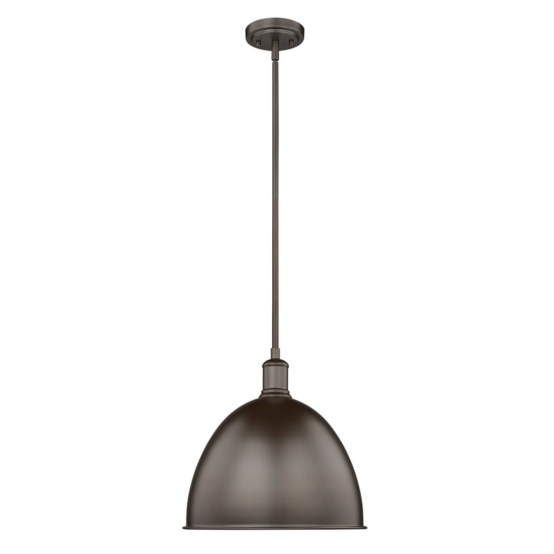 Z-Lite 4500P12-BRZ Sawyer One Light Pendant, Bronze