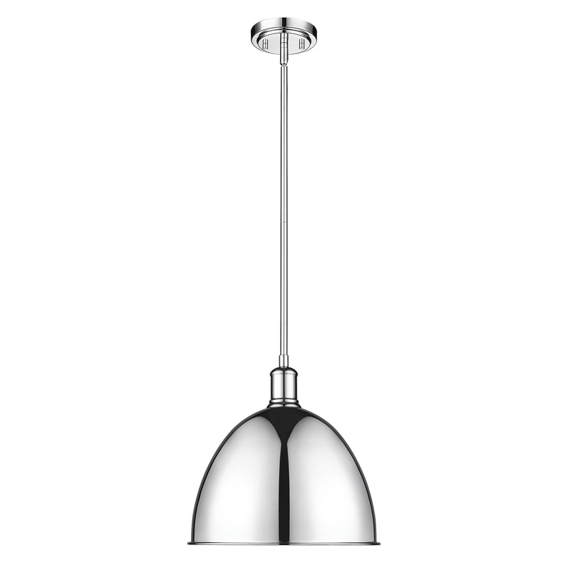 Z-Lite 4500P12-CH Sawyer One Light Pendant, Chrome