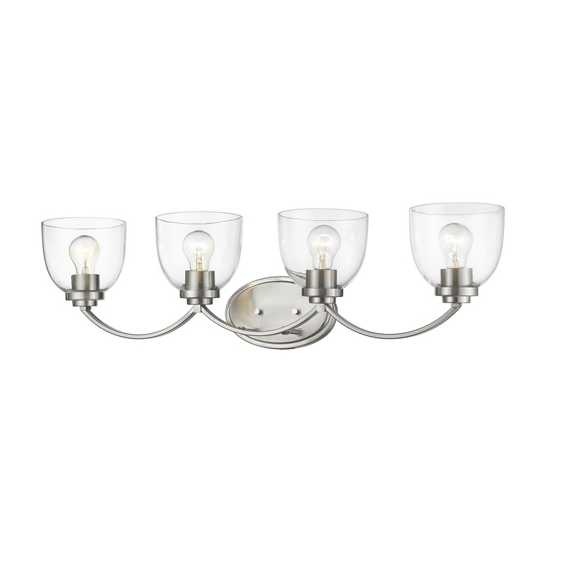 Z-Lite 460-4V-BN Ashton Four Light Vanity, Brushed Nickel