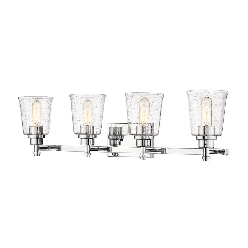Z-Lite 464-4V-CH Bohin Four Light Vanity, Chrome
