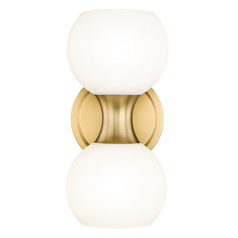 Z-Lite 494-2S-MGLD Artemis Two Light Wall Sconce, Modern Gold