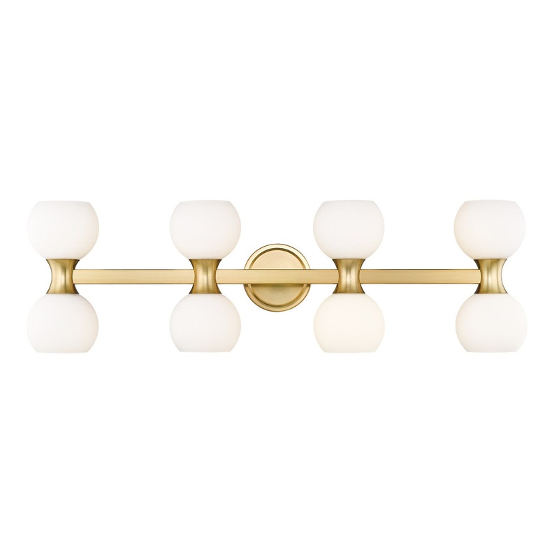 Z-Lite 494-8V-MGLD Artemis Eight Light Vanity, Modern Gold