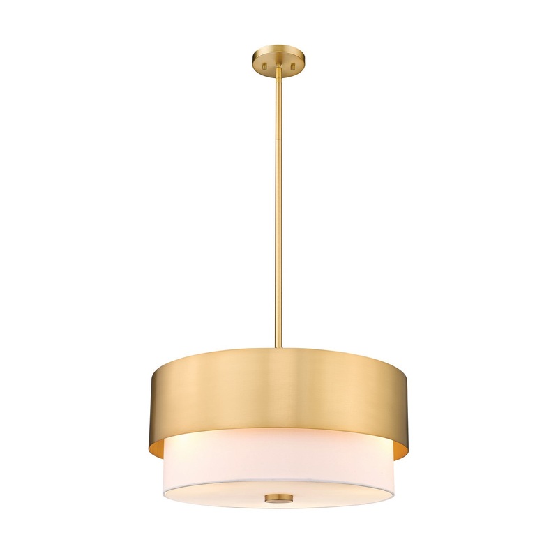 Z-Lite 495P18-MGLD Counterpoint Three Light Pendant, Modern Gold