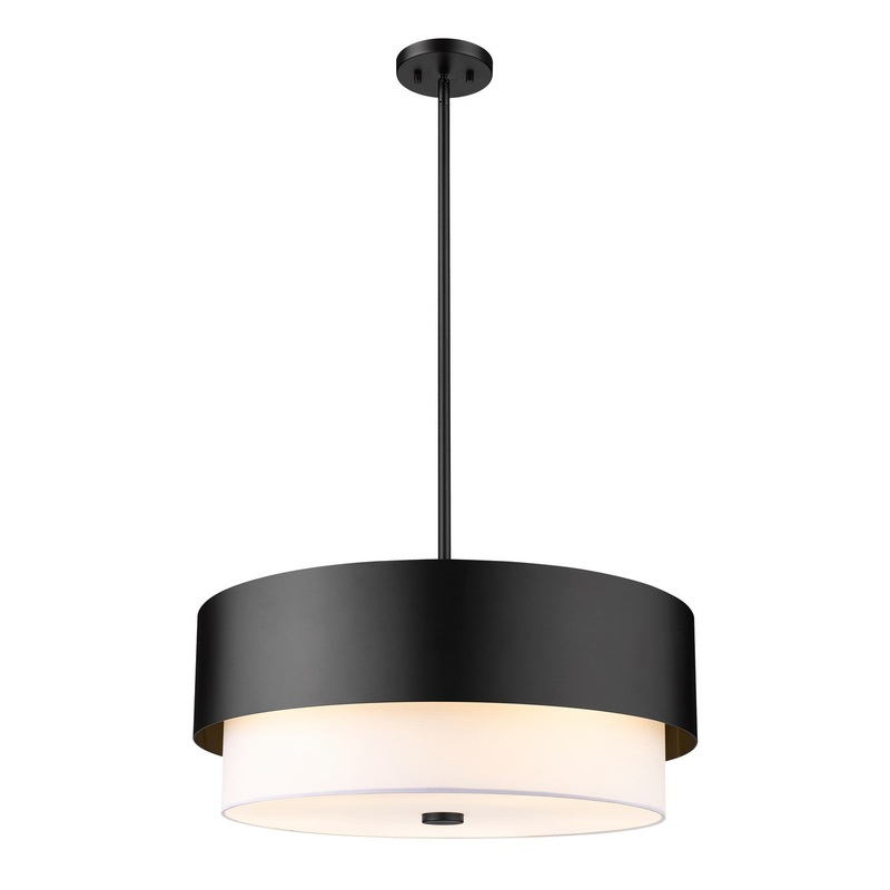 Z-Lite 495P24-MB Counterpoint Five Light Pendant, Matte Black