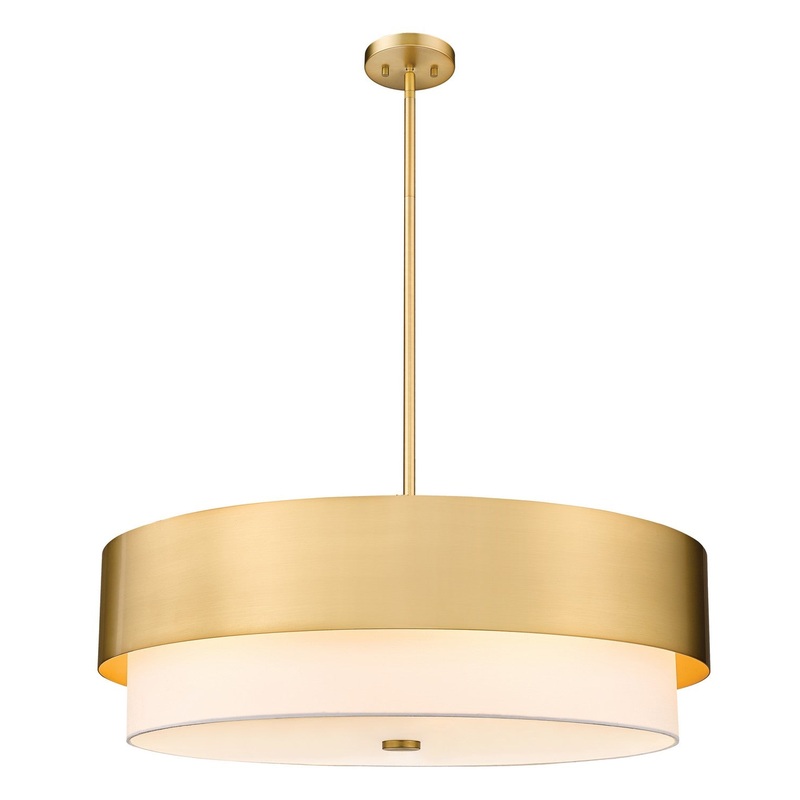Z-Lite 495P32-MGLD Counterpoint Six Light Pendant, Modern Gold