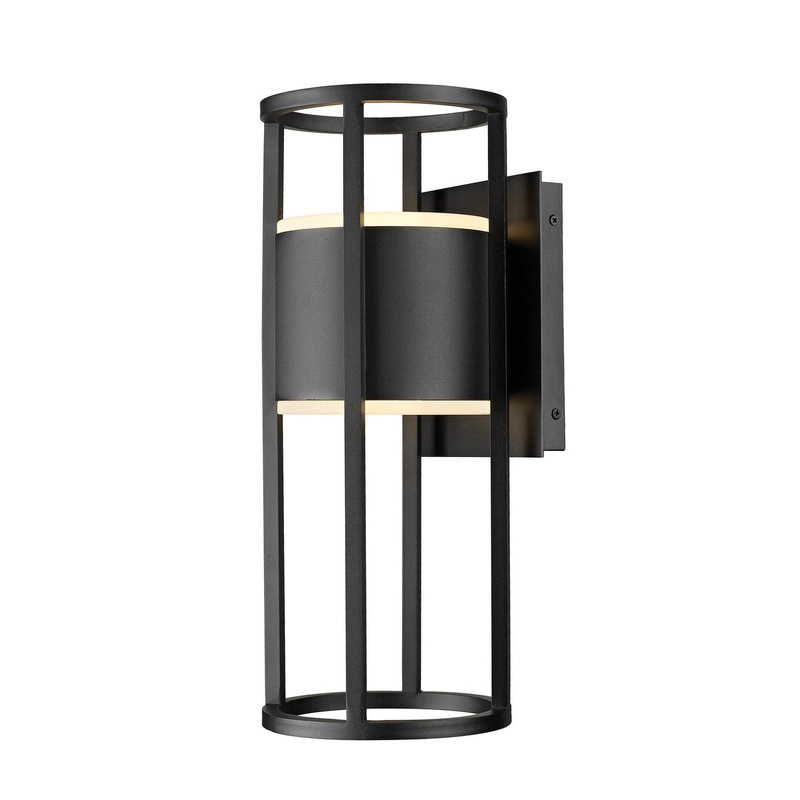 Z-Lite 517M-BK-LED Luca LED Outdoor Wall Sconce, Black