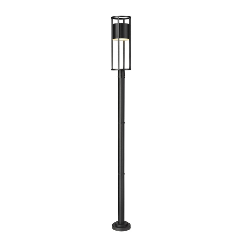 Z-Lite 517PHB-567P-BK-LED Luca LED Outdoor Post Mount, Black