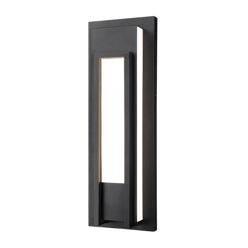 Z-Lite 520B-BK-LED Keaton LED Outdoor Wall Sconce, Black