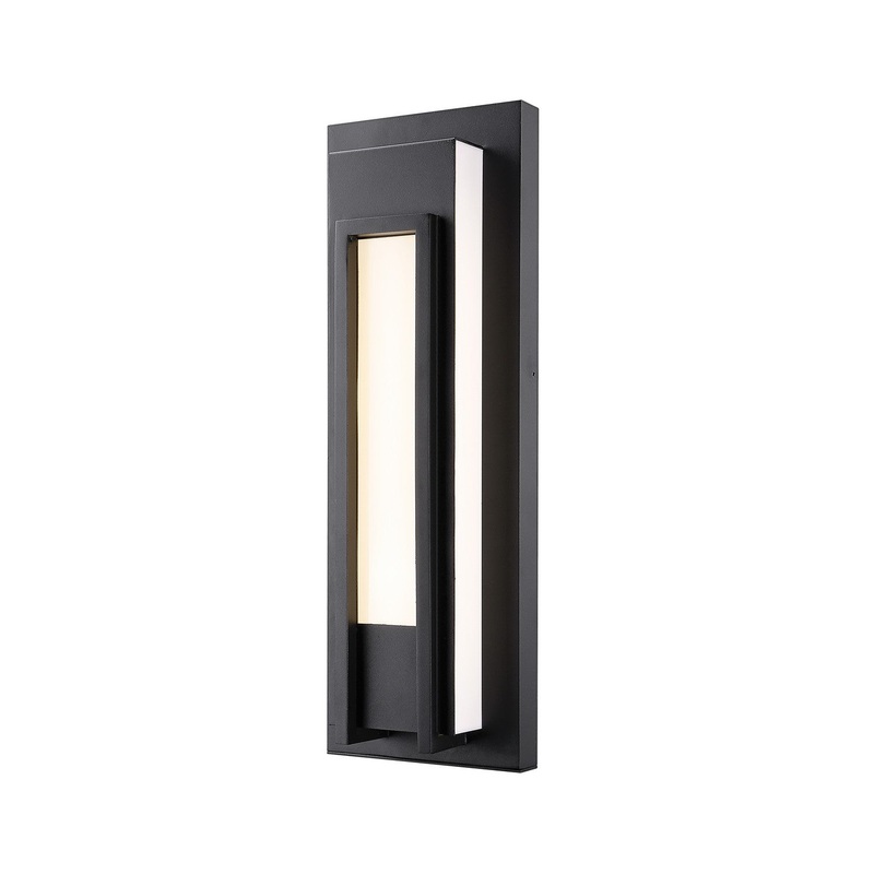 Z-Lite 520M-BK-LED Keaton LED Outdoor Wall Sconce, Black