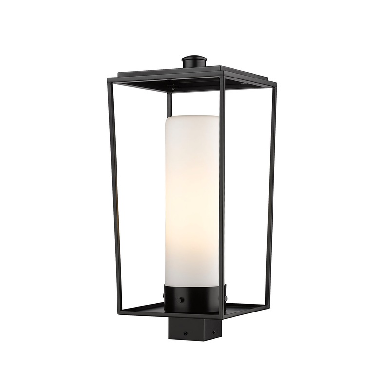 Z-Lite 595PHBS-BK Sheridan One Light Outdoor Post Mount, Black