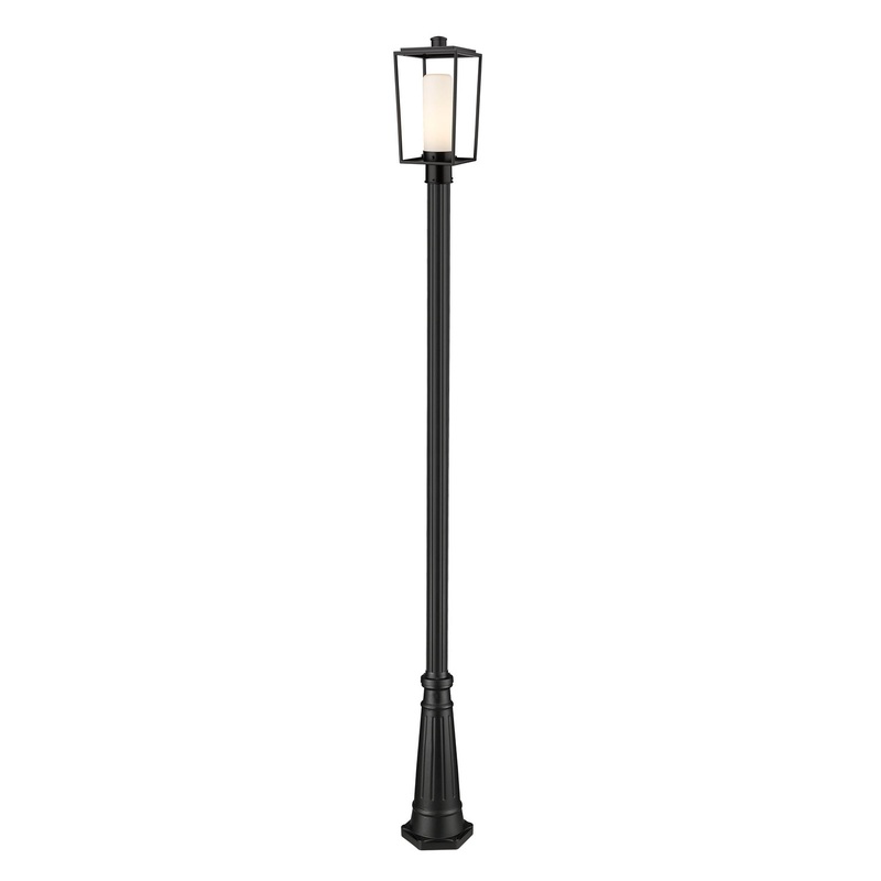 Z-Lite 595PHMR-519P-BK Sheridan One Light Outdoor Post Mount, Black