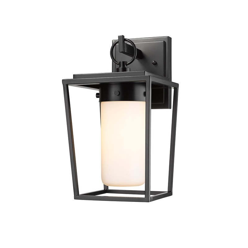 Z-Lite 595S-BK Sheridan One Light Outdoor Wall Sconce, Black