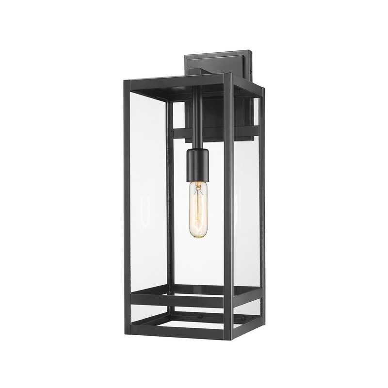 Z-Lite 596B-BK Nuri One Light Outdoor Wall Sconce, Black