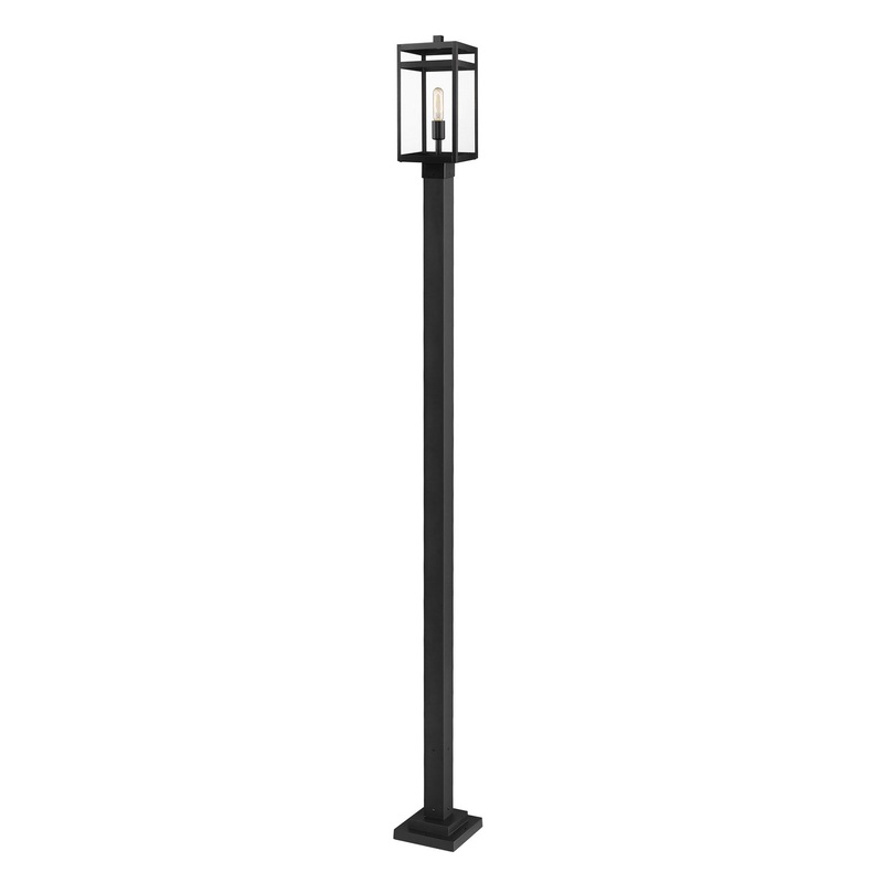 Z-Lite 596PHMS-536P-BK Nuri One Light Outdoor Post Mount, Black