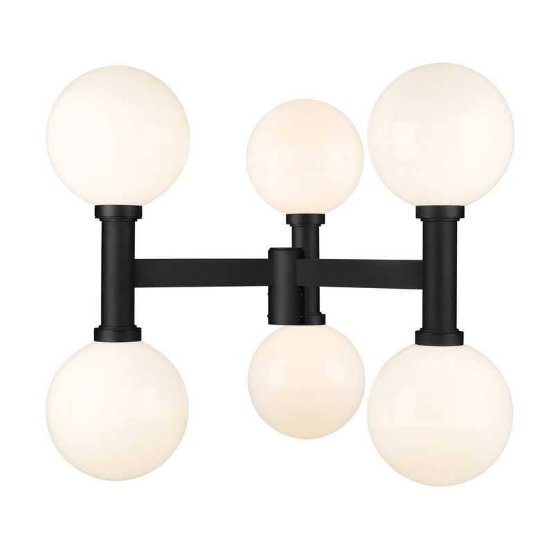 Z-Lite 597BP6-BK Laurent Six Light Outdoor Post Mount, Black