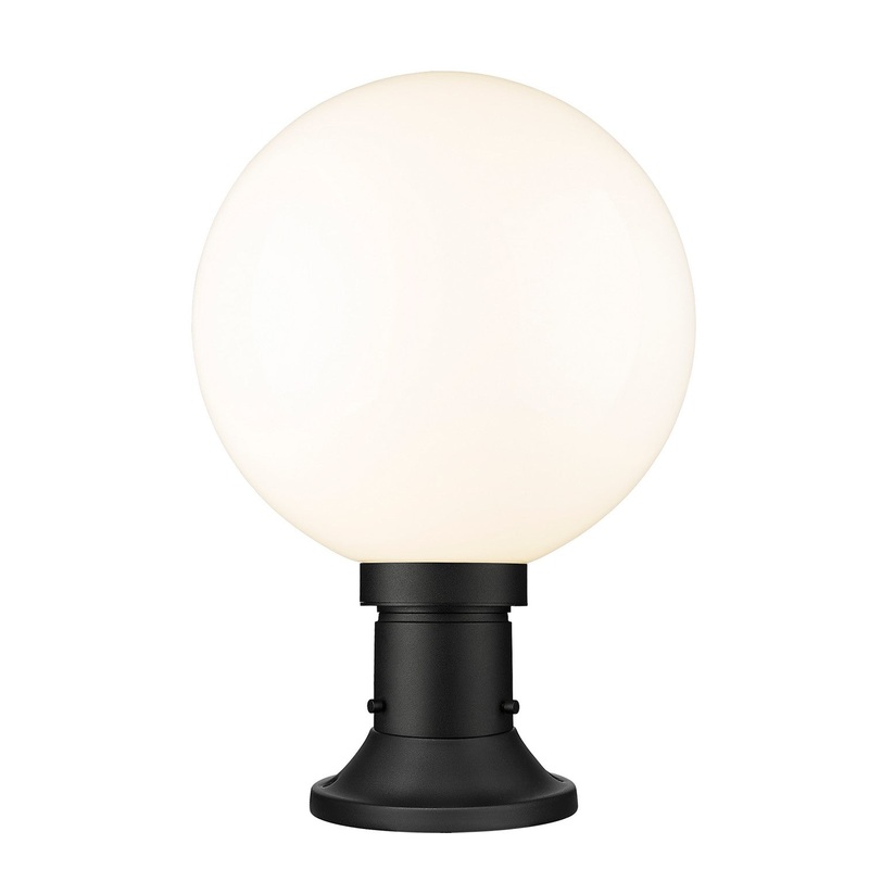 Z-Lite 597PHB-553PM-BK Laurent One Light Outdoor Pier Mount, Black