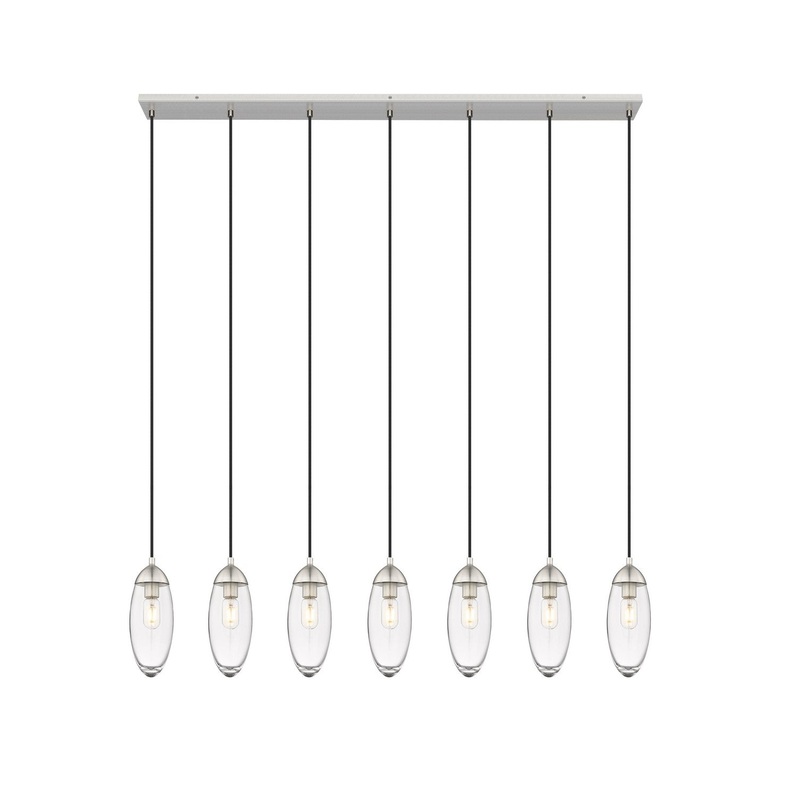 Z-Lite 651P-7L-BN Arden Seven Light Chandelier, Brushed Nickel