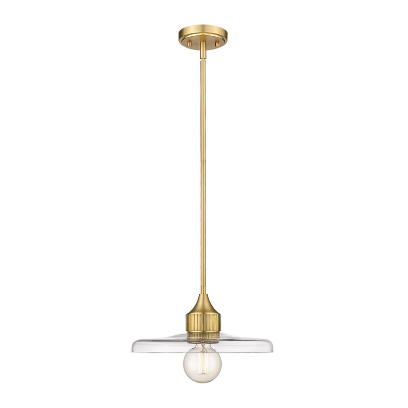 Z-Lite 821P14-OBR Paloma One Light Pendant, Olde Brass