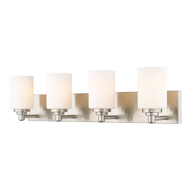Z-Lite 485-4V-BN Soledad Four Light Vanity, Brushed Nickel