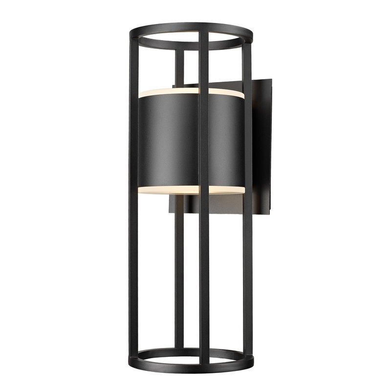 Z-Lite 517B-BK-LED Luca LED Outdoor Wall Sconce, Black