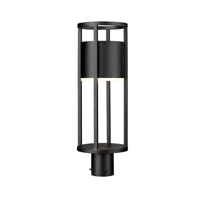 Z-Lite 517PHM-BK-LED Luca LED Outdoor Post Mount, Black
