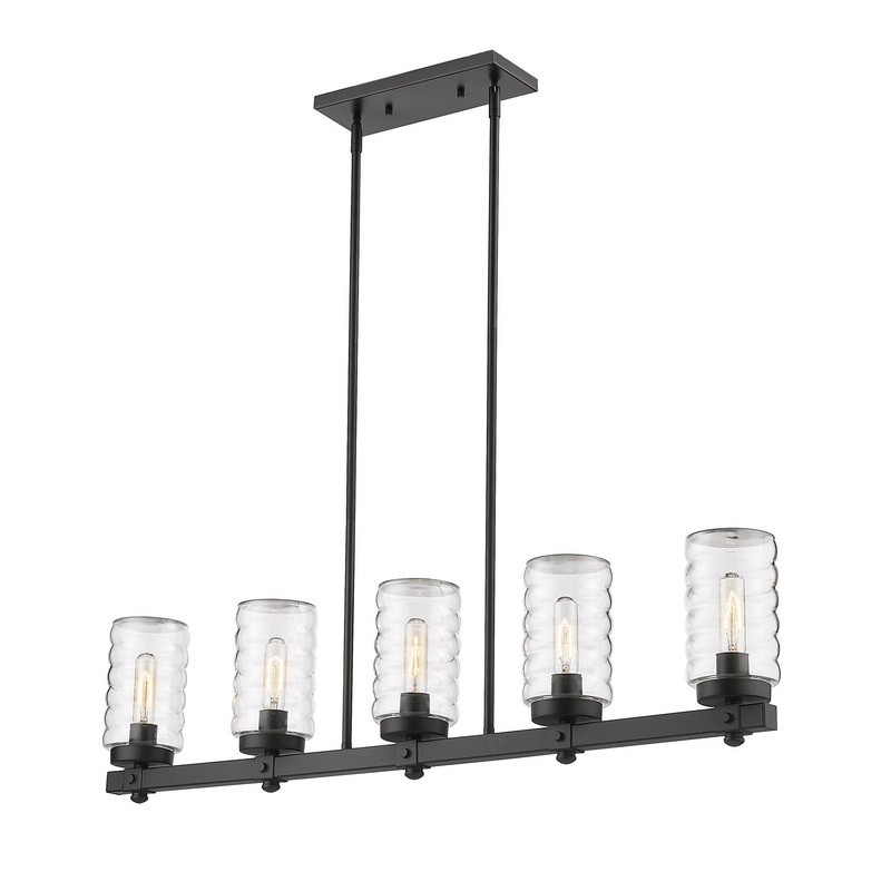 Z-Lite 588-5L-BK Tahoe Five Light Outdoor Linear, Matte Black