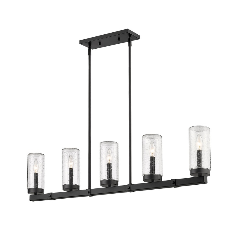 Z-Lite 589-5L-BK Marlow Five Light Outdoor Linear, Matte Black