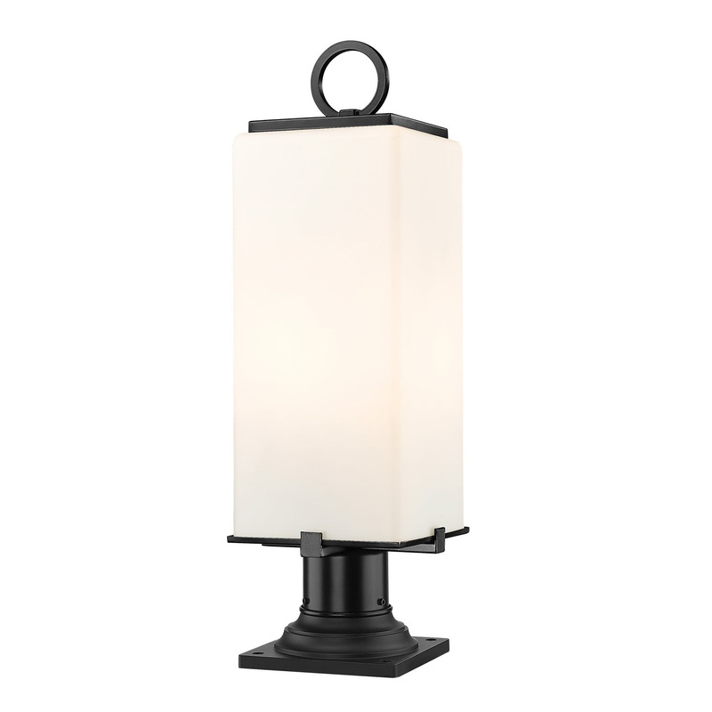 Z-Lite 593PHMR-533PM-BK Sana Two Light Outdoor Pier Mount, Black