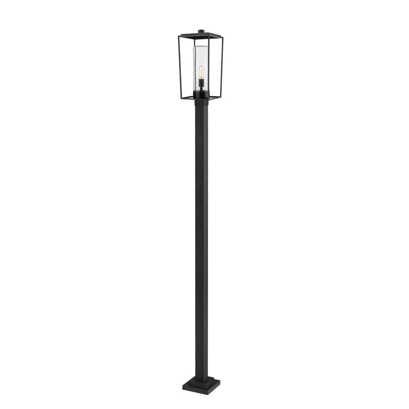 Z-Lite 594PHBS-536P-BK Sheridan One Light Outdoor Post Mount, Black