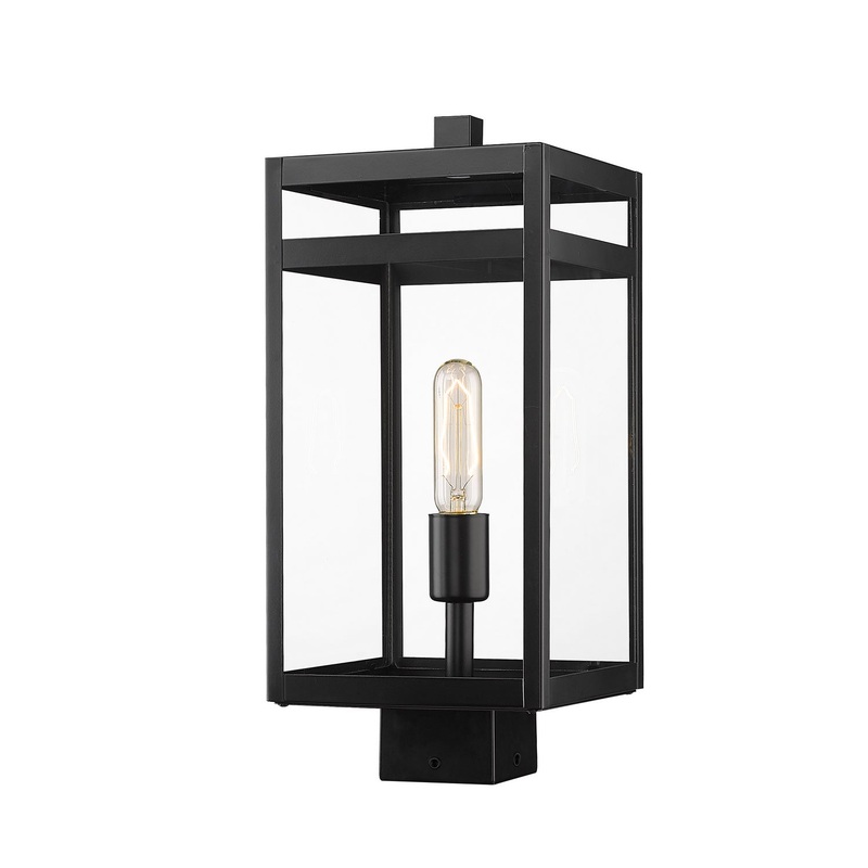 Z-Lite 596PHMS-BK Nuri One Light Outdoor Post Mount, Black