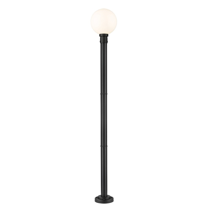 Z-Lite 597PHB-567P-BK Laurent One Light Outdoor Post Mount, Black