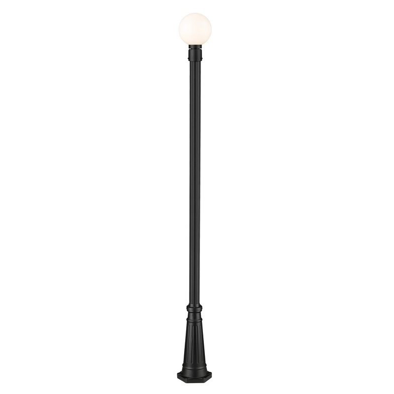 Z-Lite 597PHM-519P-BK Laurent One Light Outdoor Post Mount, Black