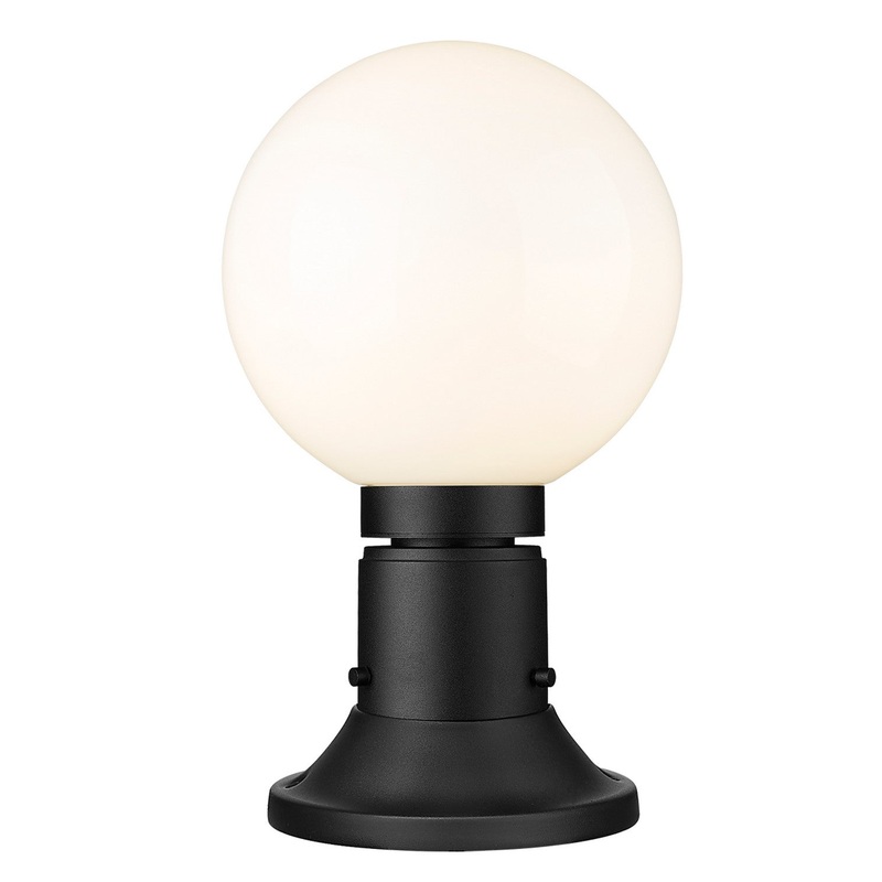 Z-Lite 597PHM-553PM-BK Laurent One Light Outdoor Pier Mount, Black