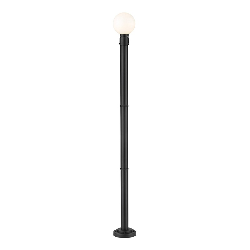 Z-Lite 597PHM-567P-BK Laurent One Light Outdoor Post Mount, Black