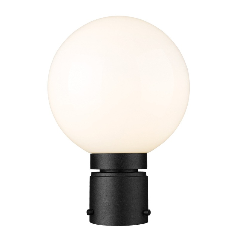 Z-Lite 597PHM-BK Laurent One Light Outdoor Post Mount, Black